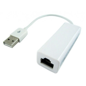 USB 2.0 to Ethernet - Мережевий адаптер QTS1081B 10/100Mbps, RJ45 White