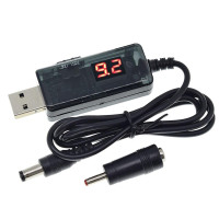 Кабель для роутера, перетворювач конвертер з перемикачем KWS-912V USB - DC5V - 9V-12V 5.5мм. + адаптер 3.5мм.
