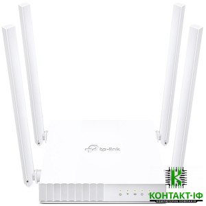 Бездротовий маршрутизатор (роутер) Wi-Fi TP-Link Archer C24 AC750 White