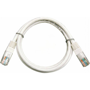 Мережквий інтернет кабель RJ45, патч-корд 3м IvyNet cat.5e UTP PVC білий (IN12-0004-WT)