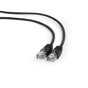 Cablexpert patch cord cat. 5E molded strain relief 50u plugs, 2m Black