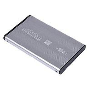 Кишеня зовнішня HDD 2.5" USB 2.0 МЕТАЛЕВИЙ корпус Silver