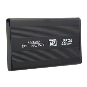 Кишеня зовнішня HDD 2.5" USB 3.0 METAL корпус Black