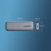 Зовнішня кишеня M.2 Ugreen SSD Type-C to Type-C/USB 3.1 PORTABLE SSD ENCLOSURE (60530/60354)
