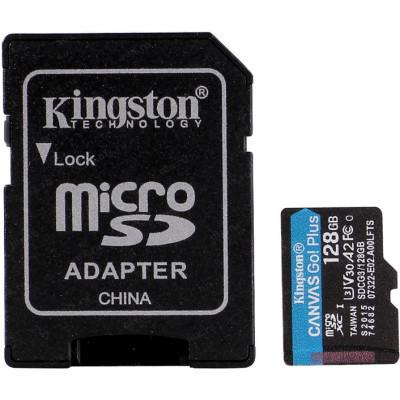 Kingston 128GB microSDXC Canvas Go Plus 170R A2 U3 V30 Card