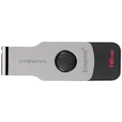 USB флешка Kingston DataTraveler Swivl 16GB USB 3.0 Black/silver