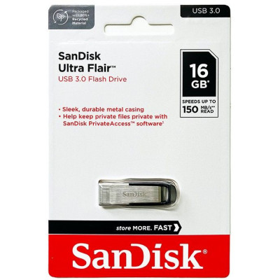 USB флешка SanDisk Ultra Flair 16GB USB3.0 150MB/s (SDCZ73-016G-G46)