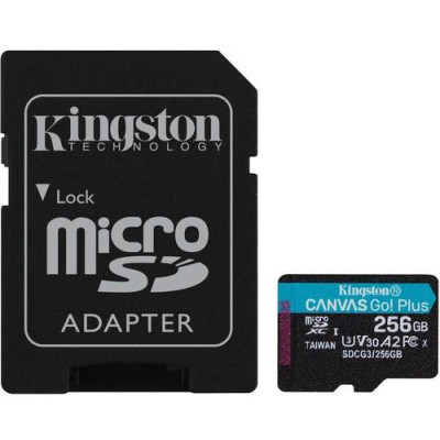 Kingston 256GB microSDXC Canvas Go Plus 170R A2 U3 V30 Card