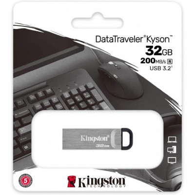 Kingston DataTraveler Kyson 32GB USB 3.2 Silver/Black (DTKN/32GB)