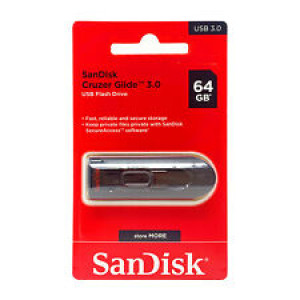 USB флешка SanDisk Cruzer Glide 64GB USB 3.0 Black (SDCZ600-064G-G35)