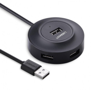 Хаб USB 2.0 Ugreen 4 ports 50261 CR106 0.25cm