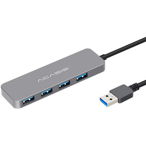 USB 3.0 Mini HUB ACASIS Grey HS-080 30cm