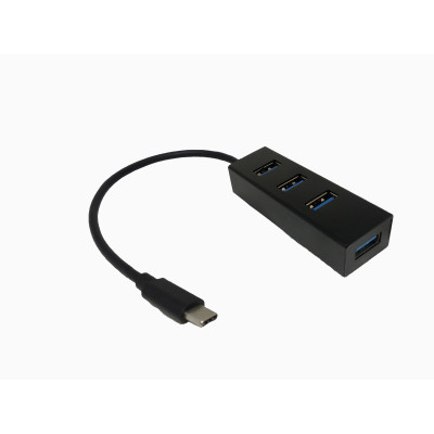 USB Hub Type-C to USB x4 3.0 Black