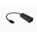 USB Hub Type-C to USB x4 3.0 Gray