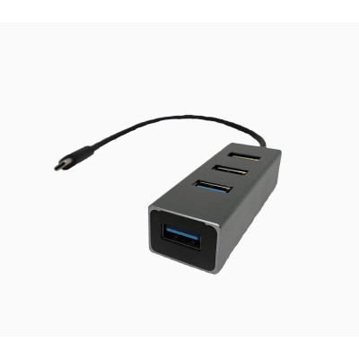 USB Hub Type-C to USB x4 3.0 Gray