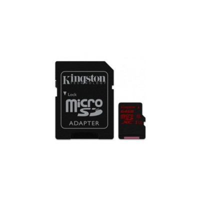 Kingston microSDXC 64GB Canvas React Class 10 UHS-I U3 V30