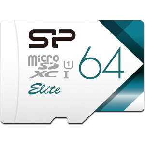 Карта пам'яті Silicon Power 64 GB microSDXC Class 10 UHS-I Elite Color + SD adapter