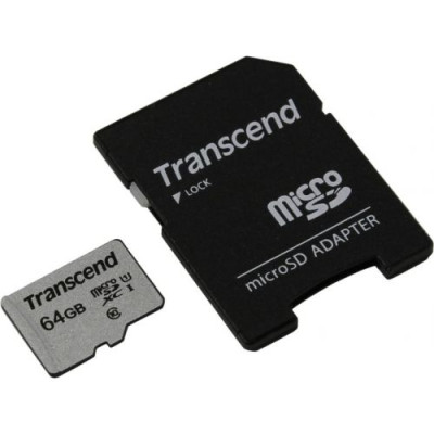TRANSCEND microSDXC 300S 64GB UHS-I U1 + ad