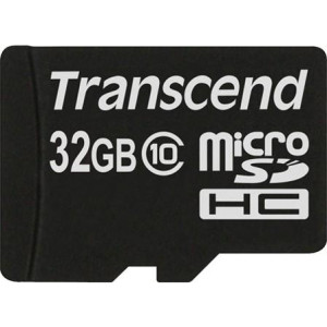 Флеш карта Transcend 32GB Class10 microSDHC Black