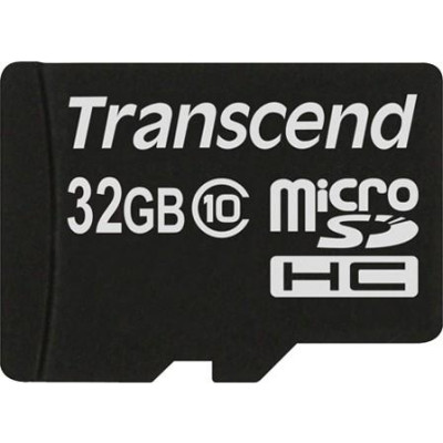 Флеш карта Transcend 32GB Class10 microSDHC Black