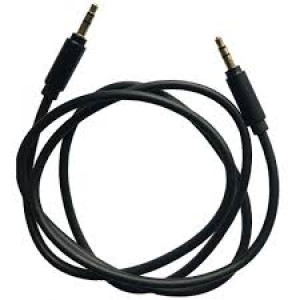 AUX-Кабель 3.5x3.5, CLASSIC, Metall Jack, 1m. Black