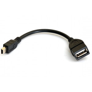 Кабель OTG Mini USB 0,1m Black