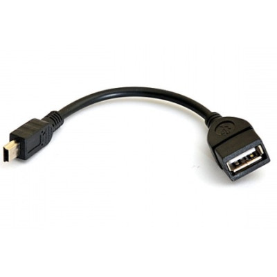 Кабель OTG Mini USB 0,1m Black