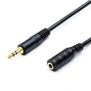 Кабель Audio male-female 1,8m. 3.5mm-Jack Atcom 16847