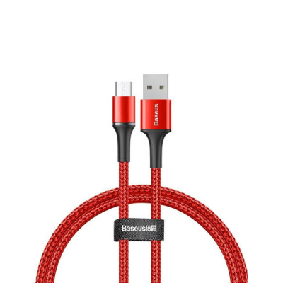 Кабель BASEUS Halo Data USB for USB Micro-B Red 1м