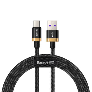 Кабель Baseus Purple Gold Red HW flash charge cable USB For Type-C 40W 1m Gold black