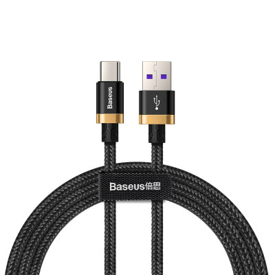 Кабель Baseus Purple Gold Red HW flash charge cable USB For Type-C 40W 1m Gold black