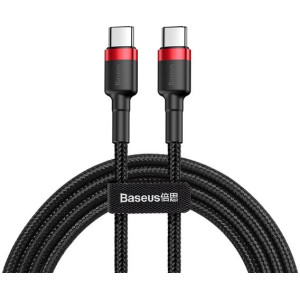 Кабель Baseus Cafule PD2.0 60W flash charging (20V 3A)1M Red+Black