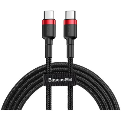Кабель Baseus Cafule PD2.0 60W flash charging (20V 3A)1M Red+Black