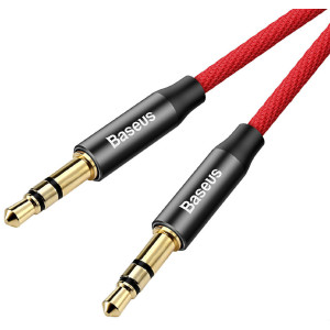 Аудiо-кабель Baseus Yiven Audio Cable M30 1.5M Red+Black (AUX)