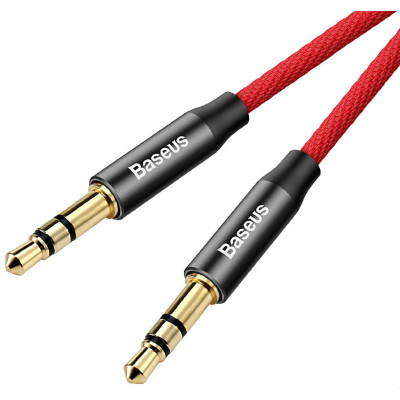 Аудiо-кабель Baseus Yiven Audio Cable M30 1.5M Red+Black (AUX)