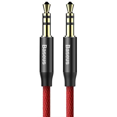 Аудiо-кабель Baseus Yiven Audio Cable M30 0.5M Red+Black (AUX)