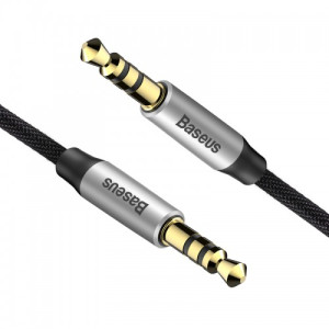 Аудiо-кабель Baseus Yiven Audio Cable M30 0.5M Silver+Black (AUX)