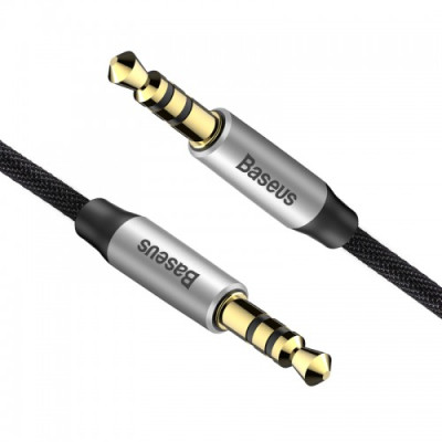 Аудiо-кабель Baseus Yiven Audio Cable M30 0.5M Silver+Black (AUX)