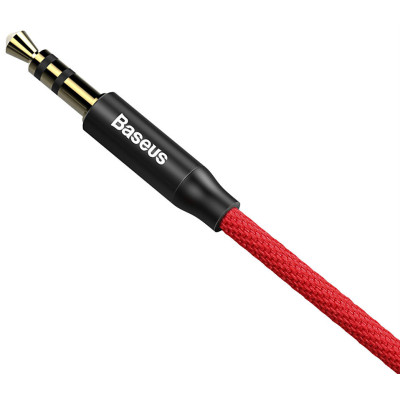 Аудiо-кабель Baseus Yiven Audio Cable M30 1M Red+Black (AUX)