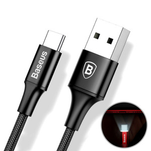 Кабель Baseus Rapid Series Type-C Cable (Indicator light) 1M Black