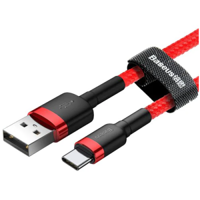 Кабель Baseus cafule Cable USB For Type-C 3A 0.5M Red+Red