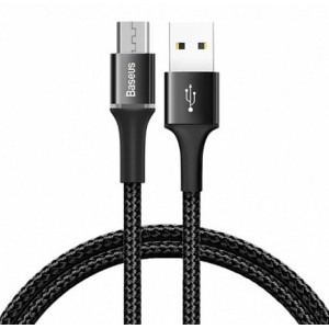 Кабель Baseus halo data cable USB For Micro 2A 2m Black