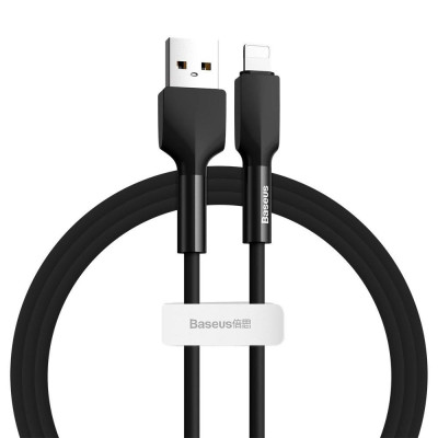Кабель Lightning Baseus Silica gel cable USB For IP 1m Black
