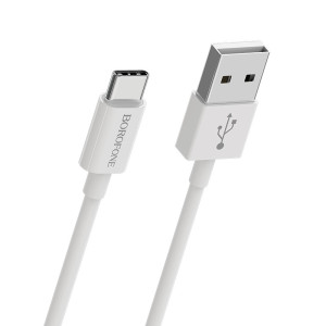 Кабель Borofone BX22 Bloom USB - Type-C 3А 1m Білий