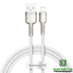 Baseus Metal Data Cable USB for Lightning 2.4A 1M White (CALJK-A02)