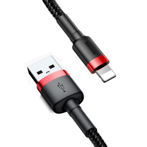 Кабель Baseus Cafule USB for Lightning Red/Black 2м