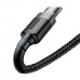 Кабель Baseus cafule Cable USB For Micro 2.4A 1M Gray+Black