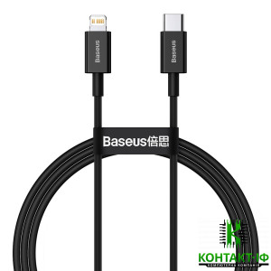 Кабель Lightning Baseus Superior Series Fast Charging Type-C to Lightning PD 2m 20W Black (CATLYS-C01)