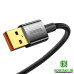 Кабель Type-C Baseus Explorer Series Auto Power-Off Fast Charging Data Cable USB to Type-C 100W 2m Black (CATS000301)