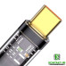 Кабель Type-C Baseus Explorer Series Auto Power-Off Fast Charging Data Cable USB to Type-C 100W 2m Black (CATS000301)